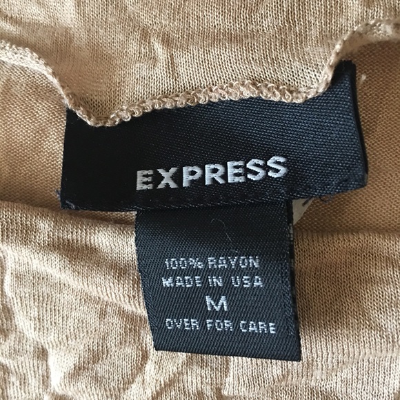 Sheer Long Sleeve Tan Top - Picture 4 of 5